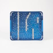 4,5 - 6,5 - 7,3 MM KANÜLLÜ VİDA ALET SETİ ALÜMİNYUM STERİLİZASYON KONTEYNERİ - STERİCONT - 08