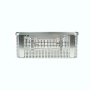 CESTA DE ESTERILIZACIÓN MEDIA TAMAÑO CON TAPA - STERICONT - 03
