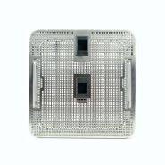 HALF SIZE STERILIZATION BASKET WITH LID - STERICONT - 04