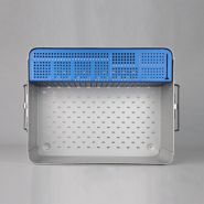 JEU DINSTRUMENTS À PLAQUE VERROUILLABLE NON VERROUILLABLE POUR PETITS FRAGMENTS CONTENEUR DE STÉRILISATION EN ALUMINIUM - STERICONT - 04