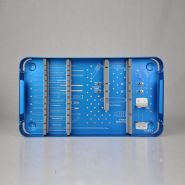 JEU DINSTRUMENTS À PLAQUE VERROUILLABLE NON VERROUILLABLE POUR PETITS FRAGMENTS CONTENEUR DE STÉRILISATION EN ALUMINIUM - STERICONT - 07