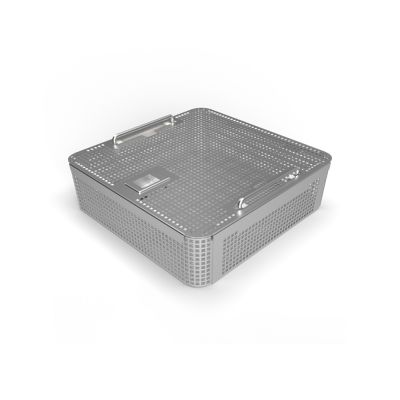 PANIER DE STÉRILISATION DEMI-TAILLE AVEC COUVERCLE STERICONT